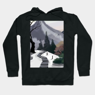 Path to a mountain Hoodie